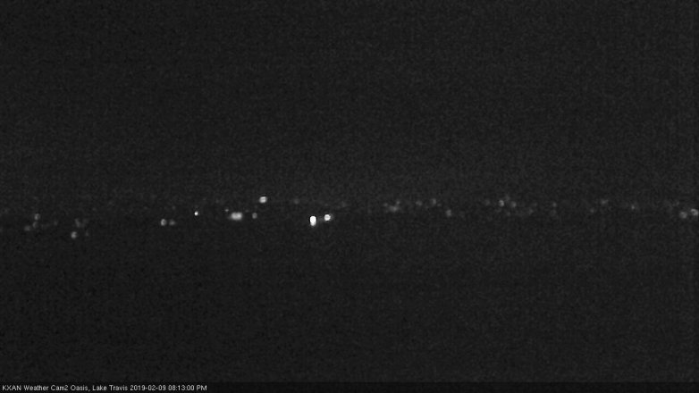 Lake Travis webcam, February 9, 2019 7:15 PM CT