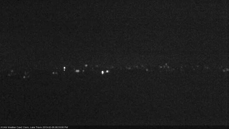 Lake Travis webcam, February 9, 2019 7:20 PM CT