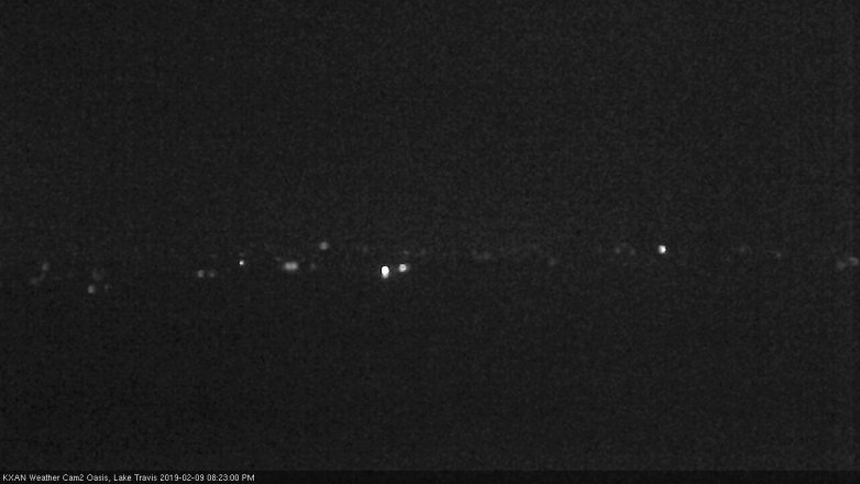 Lake Travis webcam, February 9, 2019 7:25 PM CT