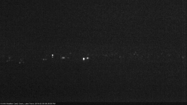 Lake Travis webcam, February 9, 2019 7:40 PM CT