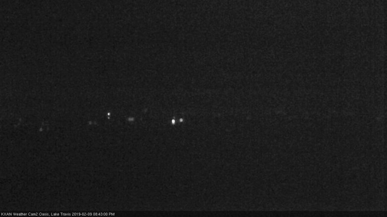 Lake Travis webcam, February 9, 2019 7:45 PM CT
