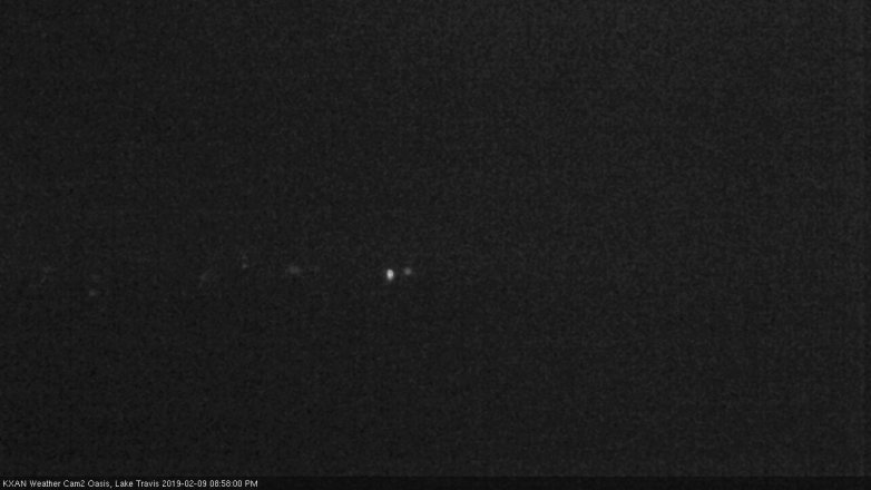 Lake Travis webcam, February 9, 2019 8:00 PM CT