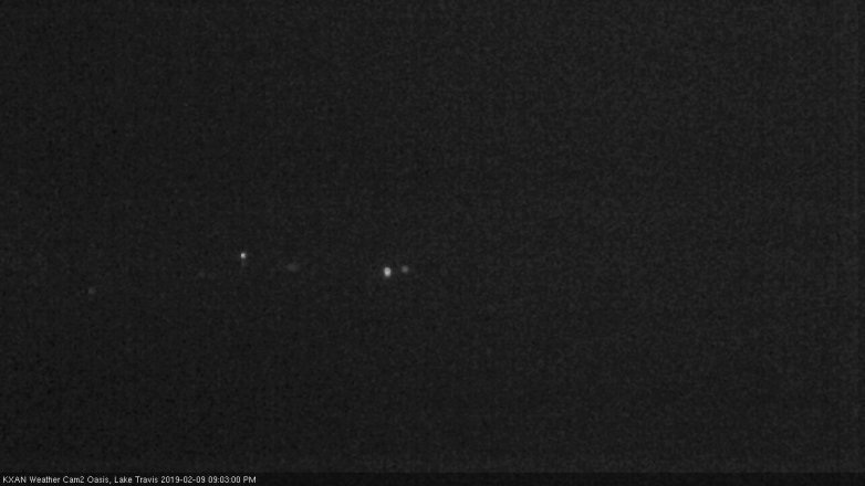 Lake Travis webcam, February 9, 2019 8:05 PM CT