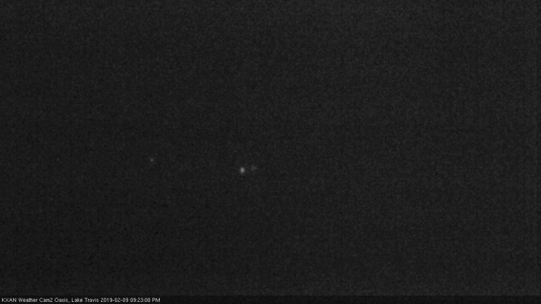 Lake Travis webcam, February 9, 2019 8:25 PM CT