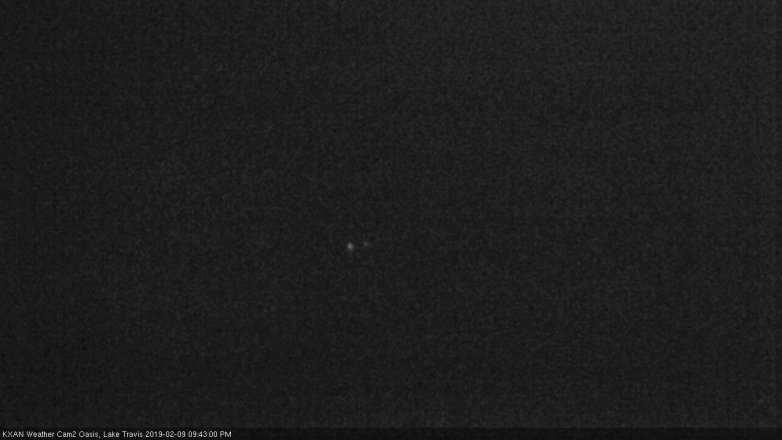 Lake Travis webcam, February 9, 2019 8:45 PM CT