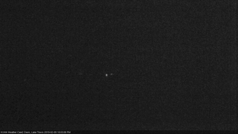 Lake Travis webcam, February 9, 2019 9:05 PM CT