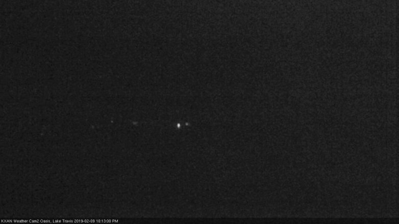 Lake Travis webcam, February 9, 2019 9:15 PM CT