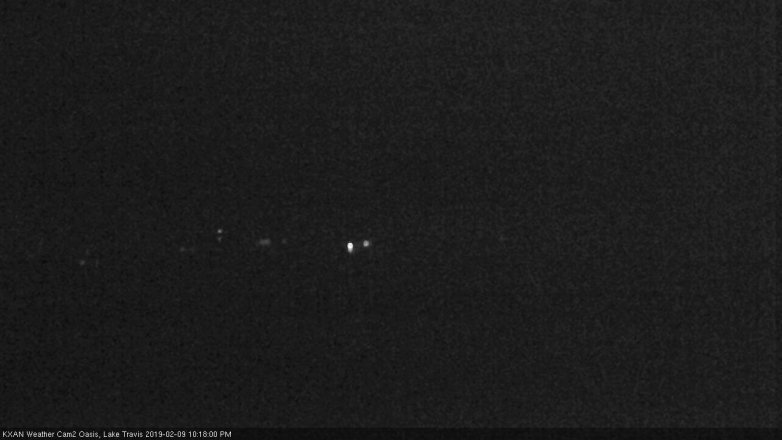 Lake Travis webcam, February 9, 2019 9:20 PM CT