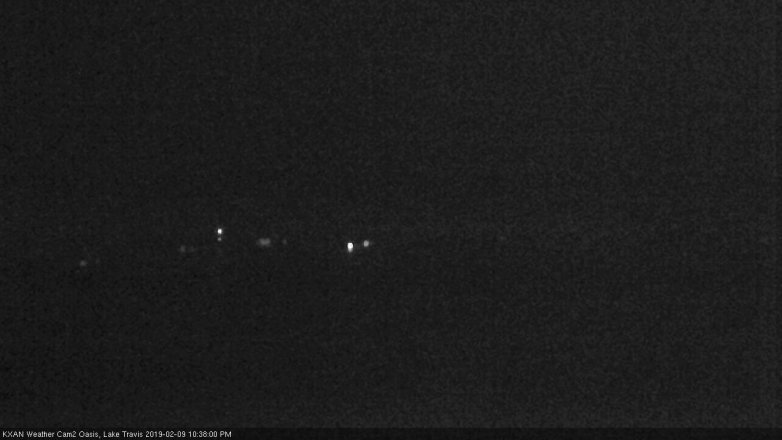 Lake Travis webcam, February 9, 2019 9:40 PM CT
