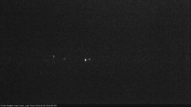 Lake Travis webcam, February 9, 2019 9:45 PM CT
