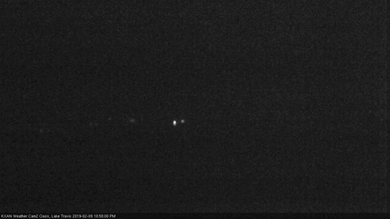Lake Travis webcam, February 9, 2019 10:00 PM CT
