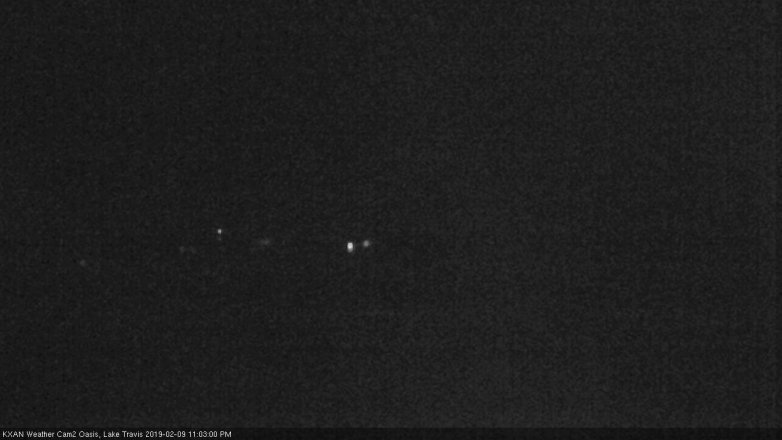 Lake Travis webcam, February 9, 2019 10:05 PM CT