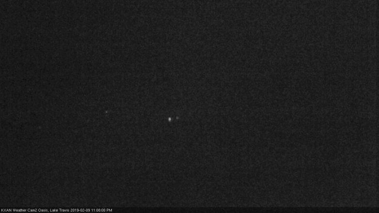 Lake Travis webcam, February 9, 2019 10:10 PM CT