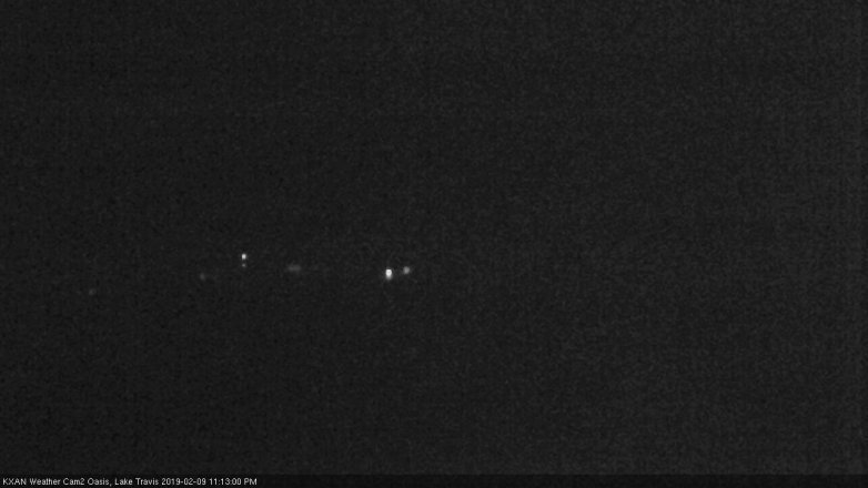 Lake Travis webcam, February 9, 2019 10:15 PM CT