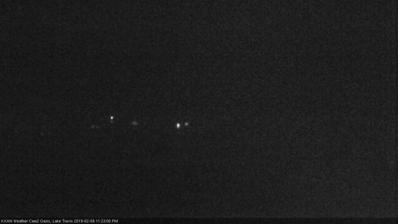 Lake Travis webcam, February 9, 2019 10:25 PM CT