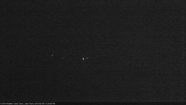 Lake Travis webcam, February 9, 2019 10:30 PM CT