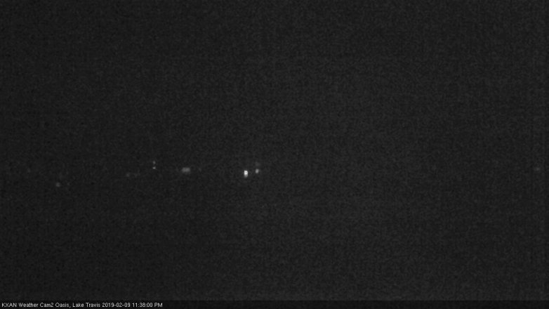 Lake Travis webcam, February 9, 2019 10:40 PM CT