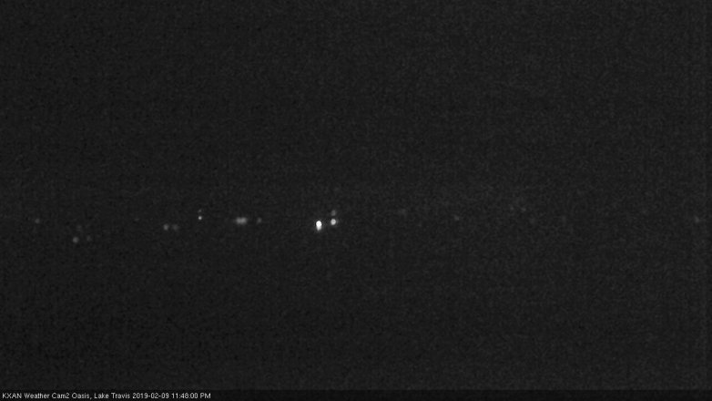 Lake Travis webcam, February 9, 2019 10:50 PM CT