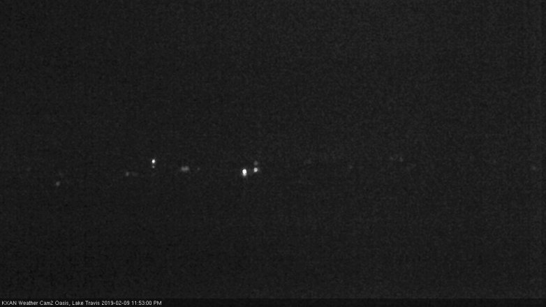 Lake Travis webcam, February 9, 2019 10:55 PM CT