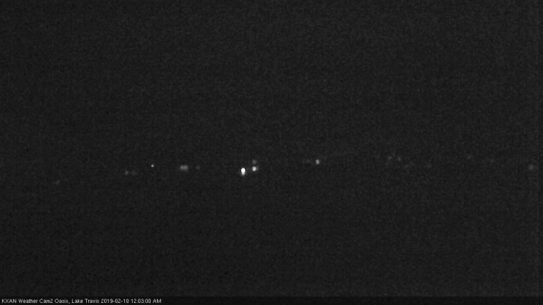 Lake Travis webcam, February 9, 2019 11:05 PM CT