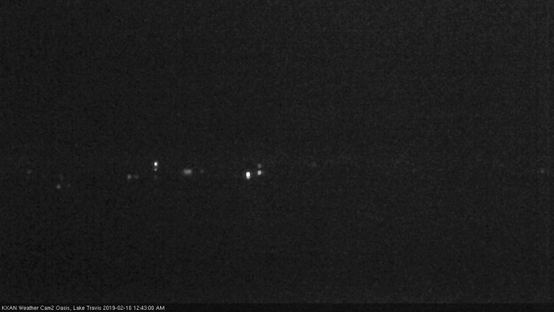 Lake Travis webcam, February 9, 2019 11:45 PM CT