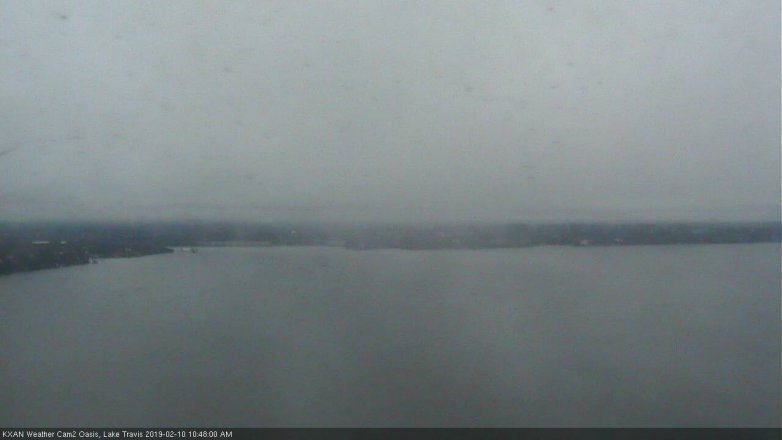 Lake Travis webcam, February 10, 2019 9:50 AM CT
