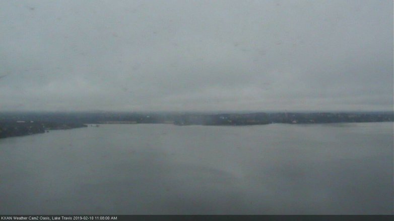 Lake Travis webcam, February 10, 2019 10:10 AM CT