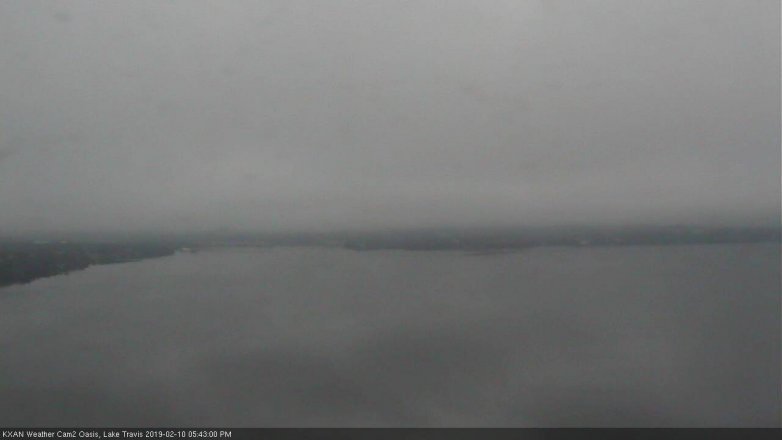 Lake Travis webcam, February 10, 2019 4:45 PM CT