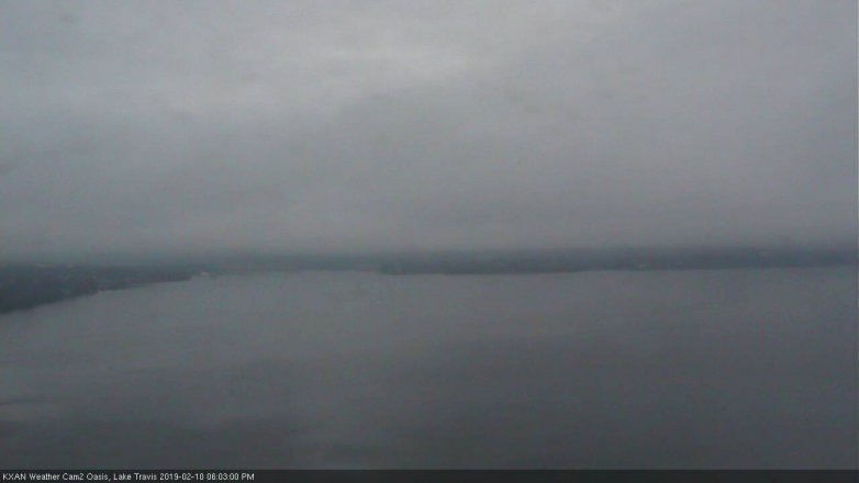 Lake Travis webcam, February 10, 2019 5:05 PM CT
