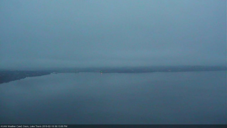 Lake Travis webcam, February 10, 2019 5:15 PM CT