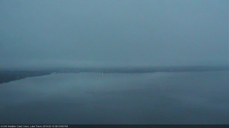 Lake Travis webcam, February 10, 2019 5:20 PM CT