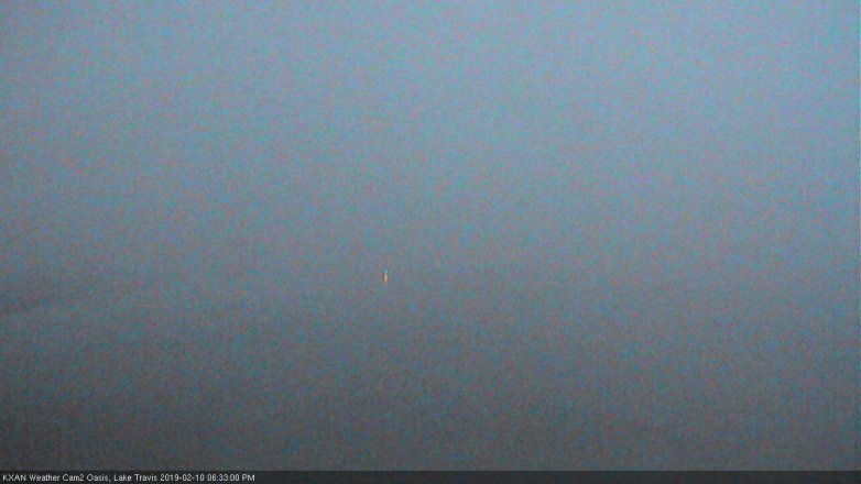Lake Travis webcam, February 10, 2019 5:35 PM CT
