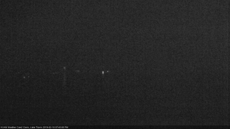 Lake Travis webcam, February 10, 2019 6:45 PM CT