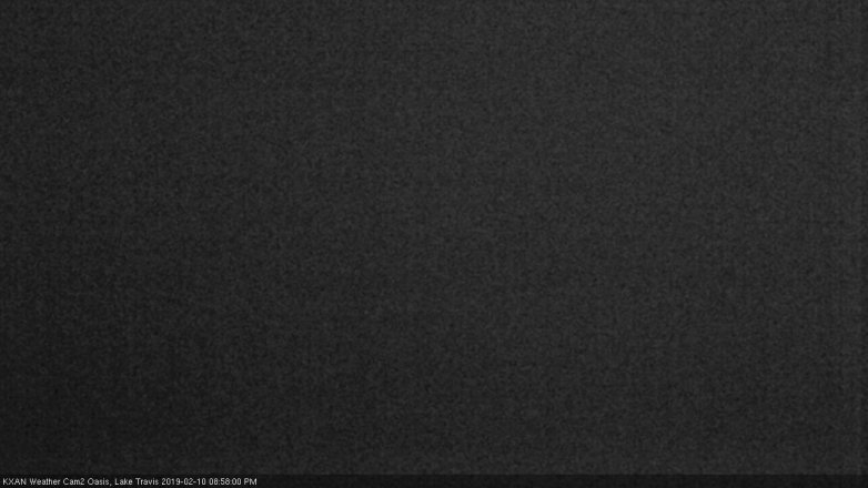 Lake Travis webcam, February 10, 2019 8:00 PM CT
