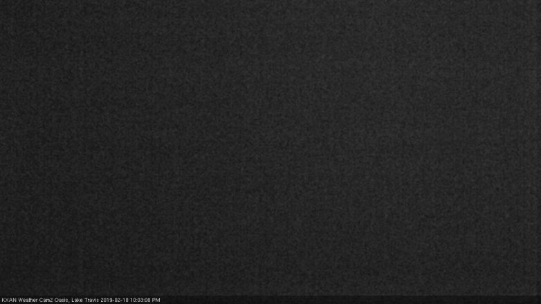Lake Travis webcam, February 10, 2019 9:05 PM CT