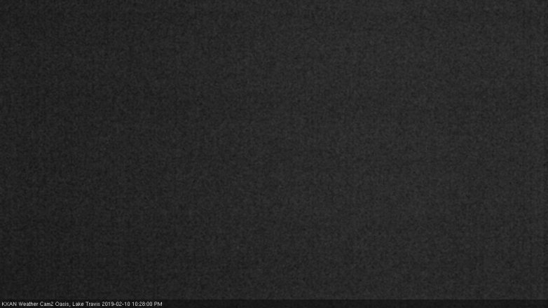 Lake Travis webcam, February 10, 2019 9:30 PM CT