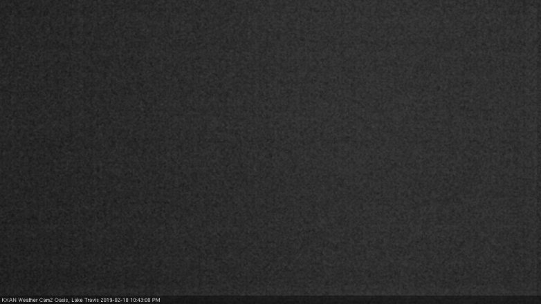 Lake Travis webcam, February 10, 2019 9:45 PM CT