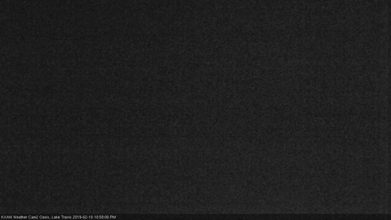 Lake Travis webcam, February 10, 2019 10:00 PM CT