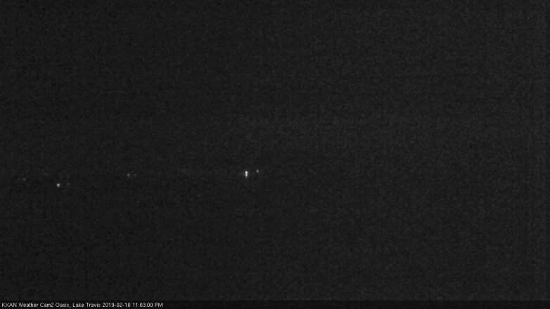 Lake Travis webcam, February 10, 2019 10:05 PM CT