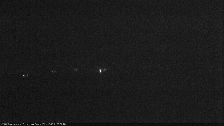Lake Travis webcam, February 10, 2019 10:10 PM CT
