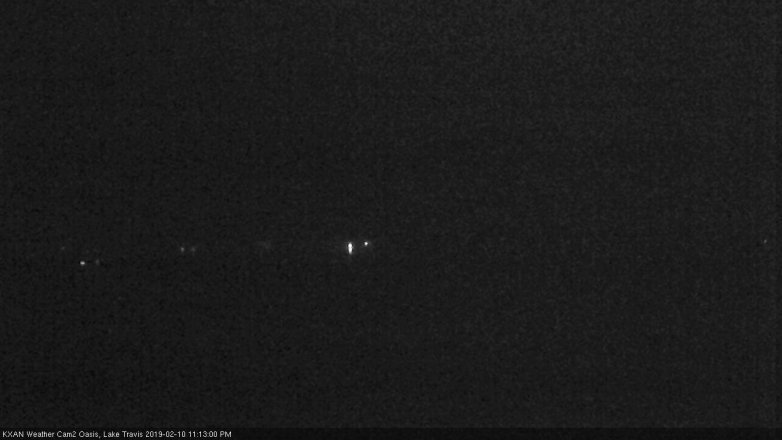 Lake Travis webcam, February 10, 2019 10:15 PM CT