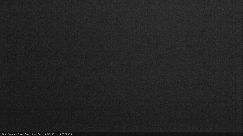 Lake Travis webcam, February 10, 2019 10:30 PM CT