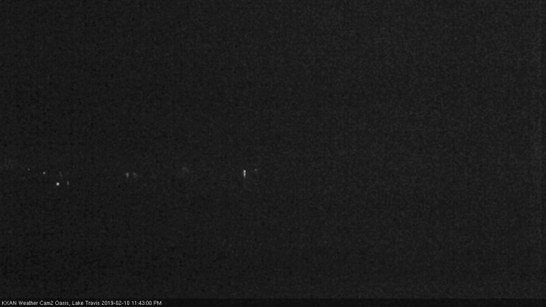 Lake Travis webcam, February 10, 2019 10:45 PM CT