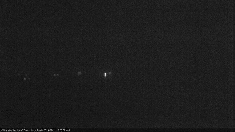 Lake Travis webcam, February 10, 2019 11:25 PM CT
