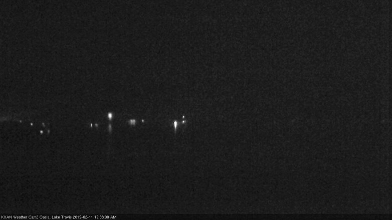 Lake Travis webcam, February 10, 2019 11:40 PM CT