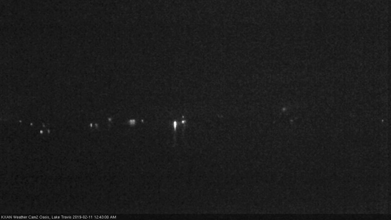 Lake Travis webcam, February 10, 2019 11:45 PM CT