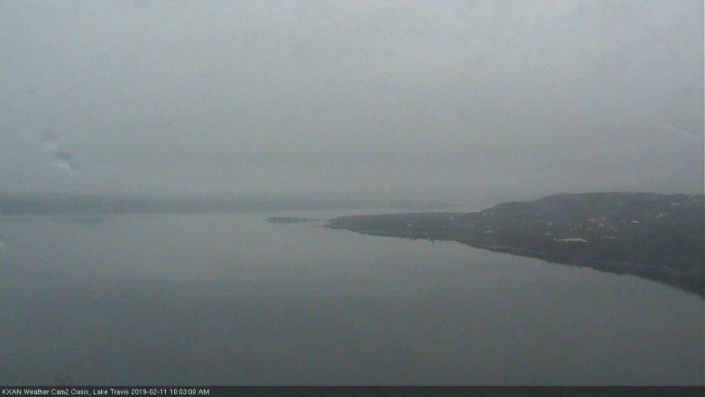 Lake Travis webcam, February 11, 2019 9:05 AM CT