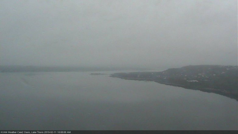 Lake Travis webcam, February 11, 2019 9:10 AM CT