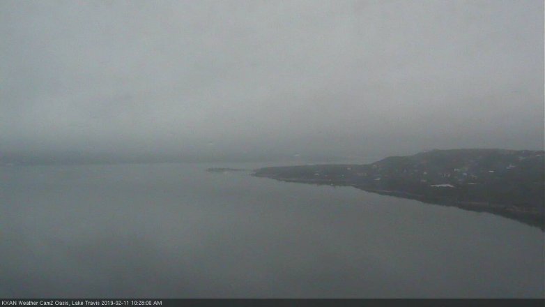 Lake Travis webcam, February 11, 2019 9:30 AM CT