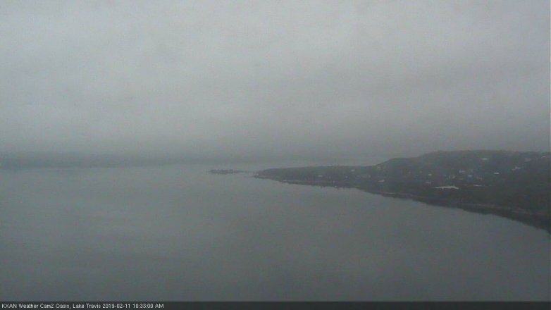 Lake Travis webcam, February 11, 2019 9:35 AM CT